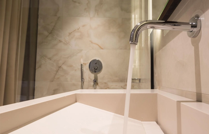 Kohler wall mount faucet luxury bathroom design premium finish