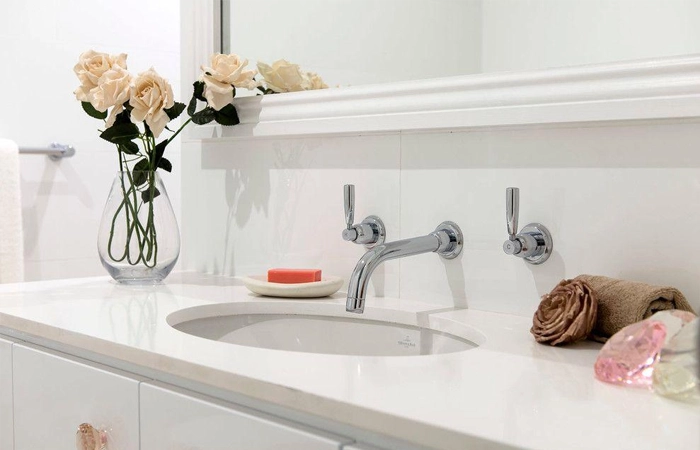 luxury wall mounted faucet modern hotel bathroom design inspiration